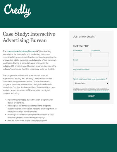 GATED CONTENT: Interactive Advertising Bureau Case Study image