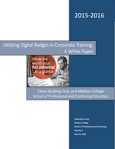Utilizing Digital Badges in Corporate Training: A White Paper image