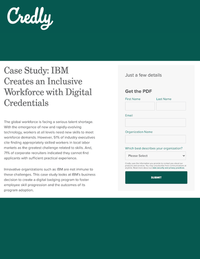 GATED CONTENT: IBM Creates an Inclusive Workforce with Digital Credentials image