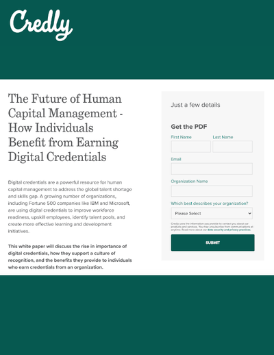 GATED CONTENT: The Future of Human Capital Management - How Individuals Benefit from Earning Digital Credentials image