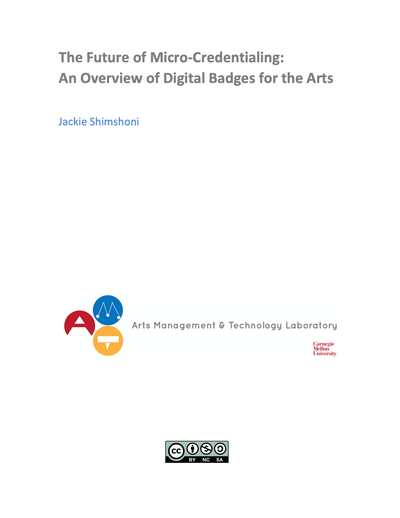 The Future of Micro Credentialing: An Overview of Digital Badges for the Arts image