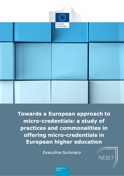 Towards a European approach to micro-credentials: a study of practices and commonalities in offering micro-credentials in European higher education image